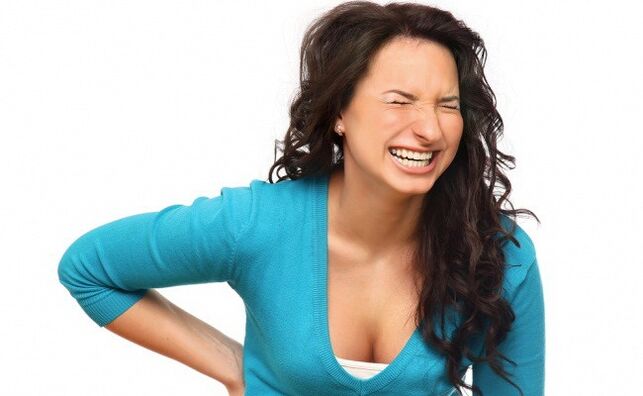 Dor de costas referida con osteocondrose torácica